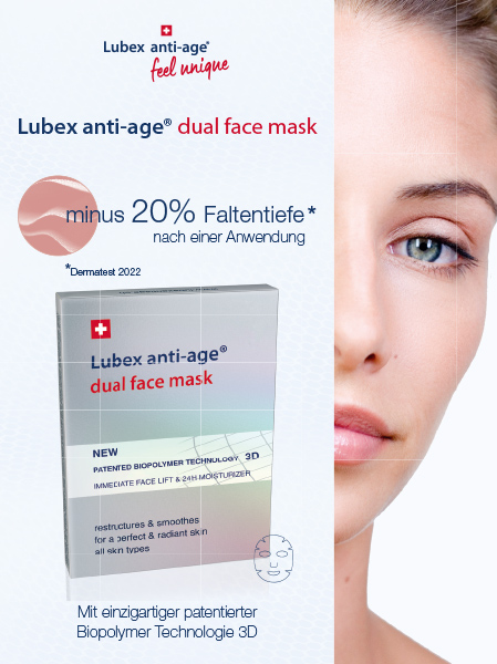 Broschüre Lubex anti-age dual face mask