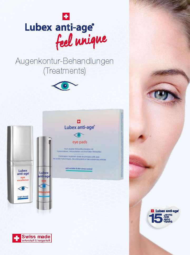Broschüre Lubex anti-age Augenkontur